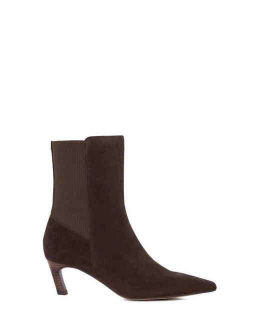 Dune Brown Orlai Pointed Toe Bootie