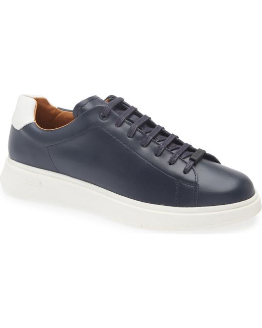 Boss Blue Bulton Runn Sneaker for men