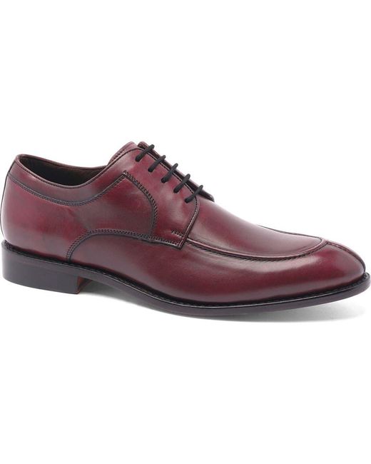 Anthony Veer Purple Oxblood Split-Toe Wallace Derby Shoes for men
