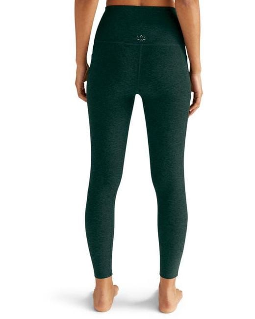 Beyond Yoga Green Everyday Space Dye High Waist Pocket Leggings