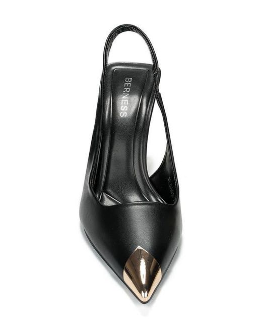 BERNESS Black Vega Slingback Pump