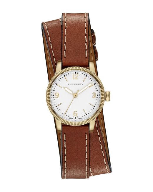 Burberry Women's Double Wrap Band Watch | Lyst