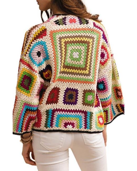 Saachi Natural Granny Crochet Jacket