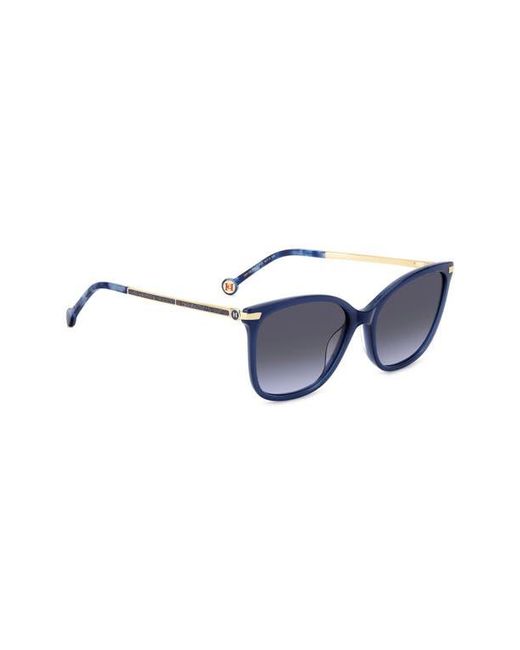 Carolina Herrera Blue Her 55Mm Gradient Rectangular Sunglasses