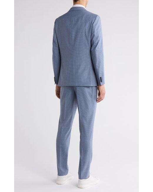 Original Penguin Blue Wool Blend Suit for men