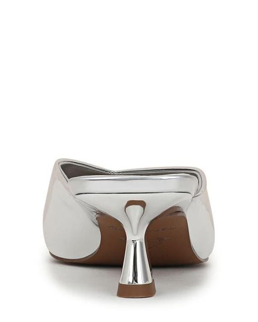Franco Sarto White Jayda Kitten Heel Mule