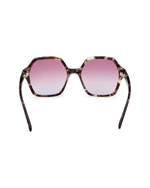 Tom Ford Pink 56Mm Gradient Square Sunglasses