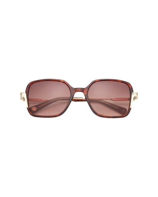 Ted Baker Pink 55Mm Square Sunglasses