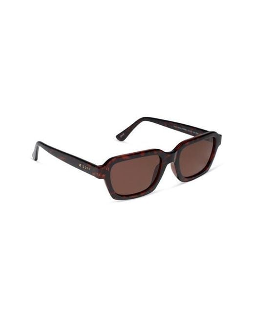 DIFF Brown 53Mm Chloe Square Sunglasses
