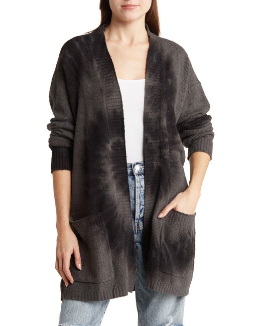 Electric and Rose Black Griffith Tie Dye Long Cardigan
