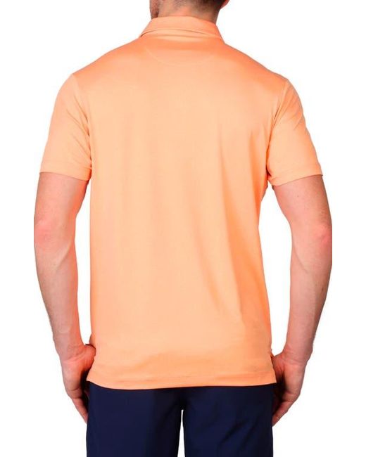 Tailorbyrd Blue Solid Mélange Performance Polo for men