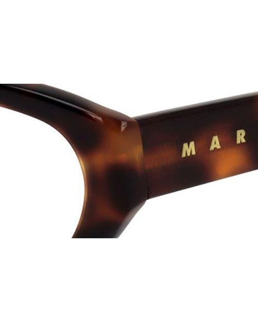 Marni Brown 53Mm Rectangular Reading Glasses