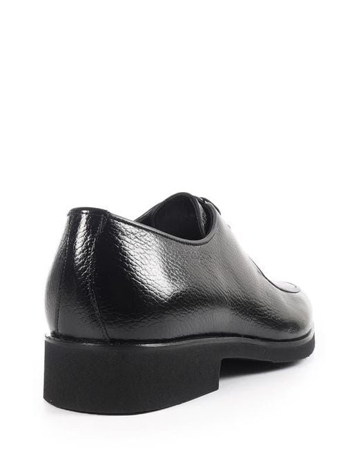 VELLAPAIS Black Moore Apron Toe Derby for men