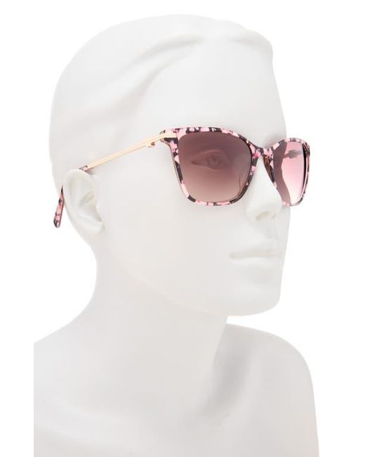 Ted Baker Pink 55Mm Gradient Square Sunglasses