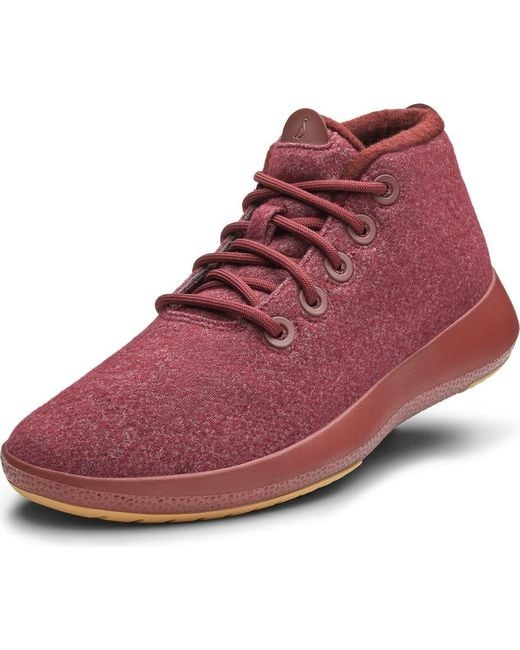 ALLBIRDS Red Mizzle Wool Runner Up Sneaker for men