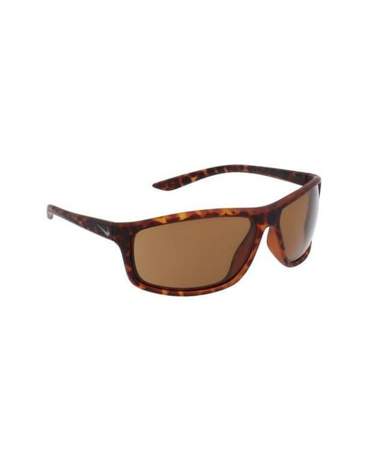Nike Brown Adrenaline 66Mm Rectangular Sunglasses for men