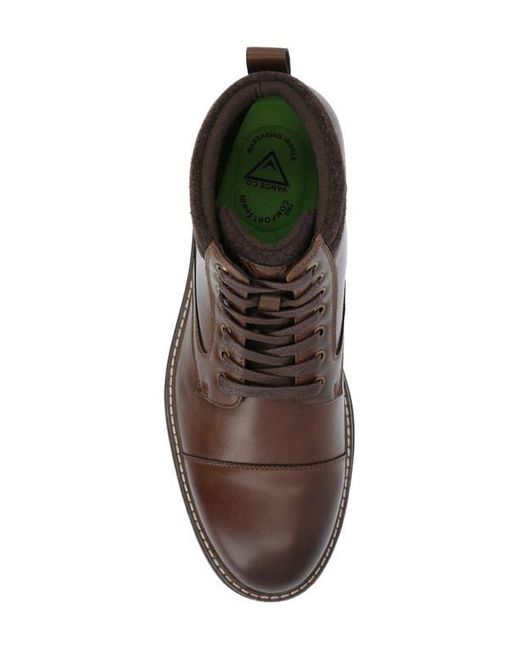 Vance Co. Brown Fegan Cap Toe Boot for men