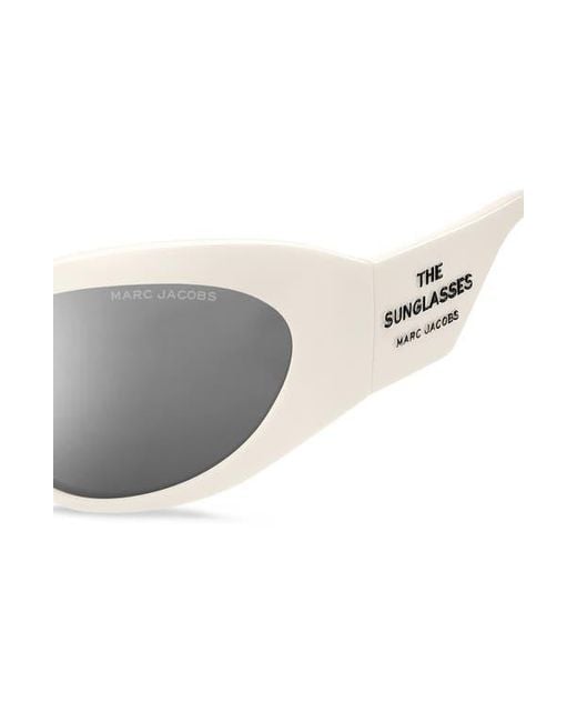 Marc Jacobs Gray 62Mm Rectangular Sunglasses