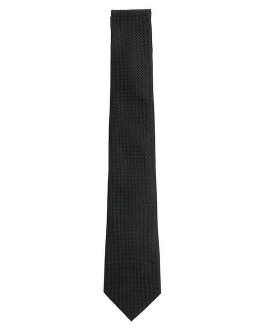 Scotch & Soda Black Solid Neat Tie for men
