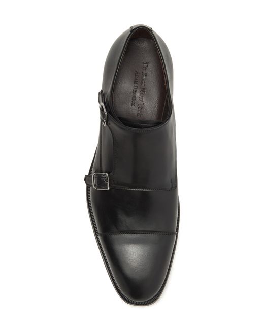 To Boot New York Black Pendleton Cap Toe Double Monk Strap Shoe for men