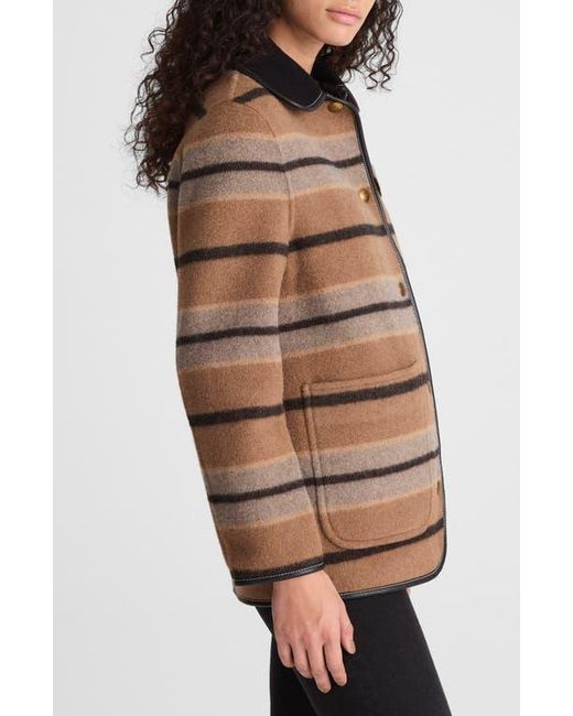 Madewell Brown Stripe Chore Jacket