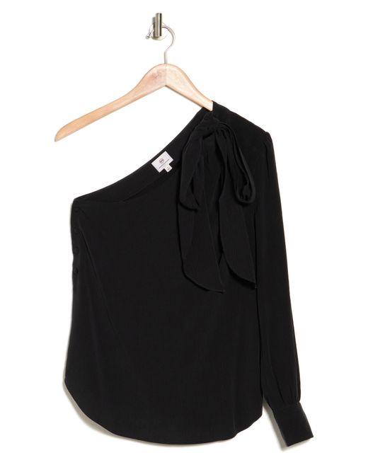 AG Jeans Black Malia One-shoulder Top
