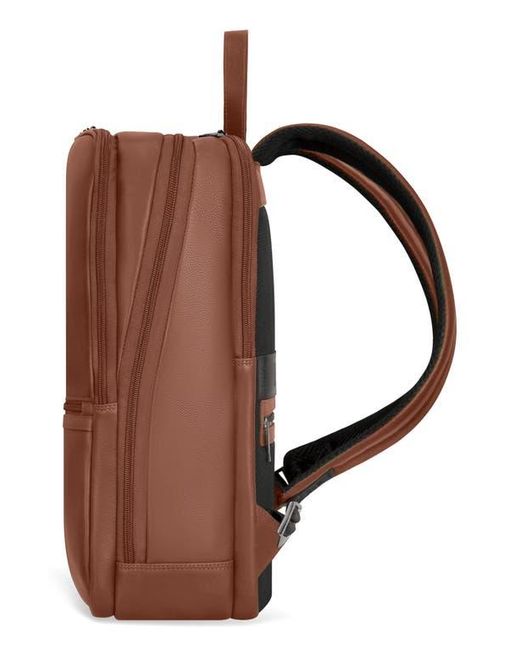 CHAMPS Brown Onyx Leather Backpack for men