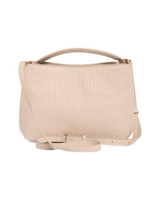 Sam Edelman Pink Eva Woven Leather Satchel
