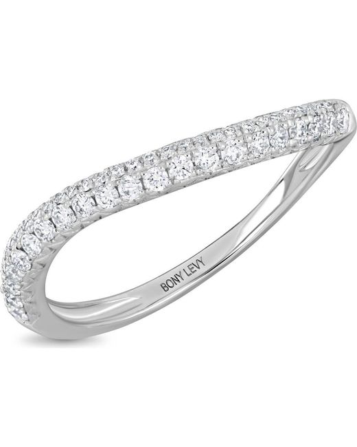 Bony Levy Metallic Diamond Stacking Ring
