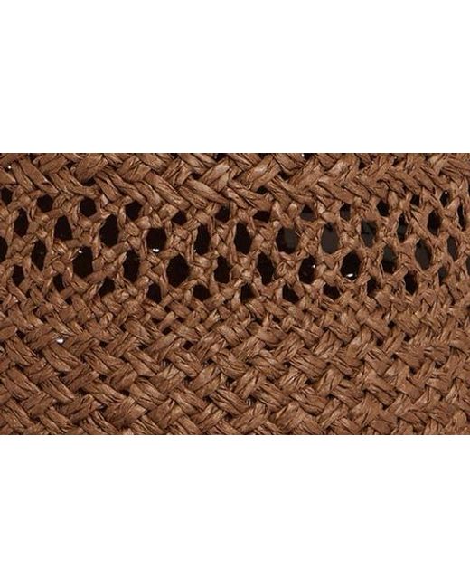 BCBGeneration Brown Straw Bucket Hat