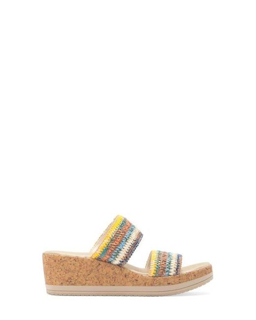 Bzees Metallic Resort Wedge Sandal