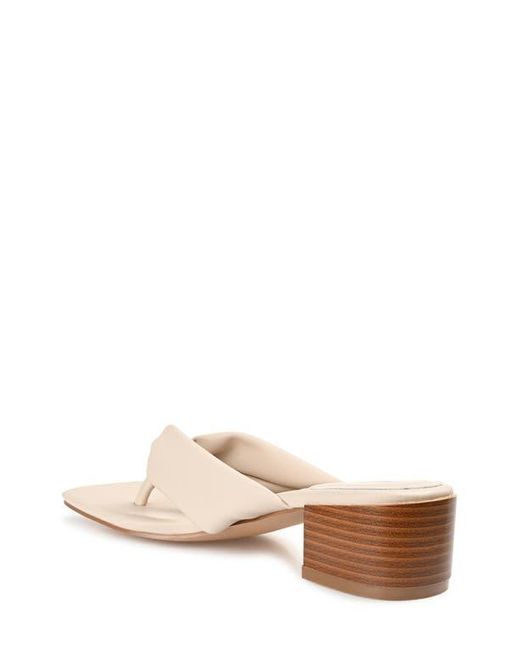 Journee Collection Natural Seelah Slide Sandal