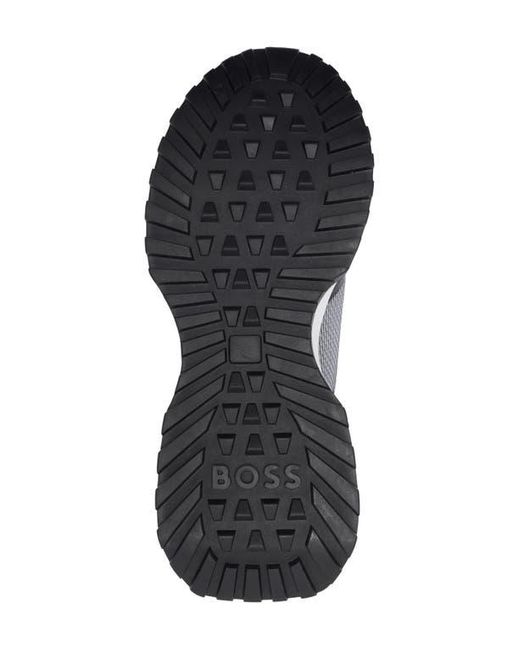 Boss White Jonah Trainer Sneaker for men