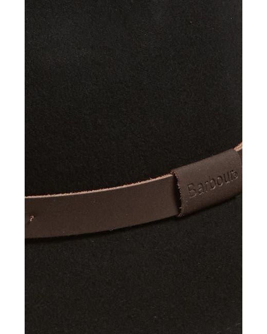 Barbour Black Crushable Bushman Fedora for men