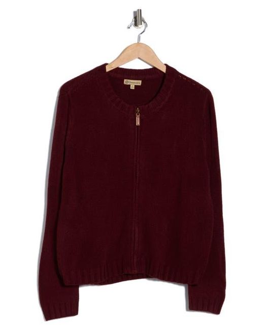 Democracy Red Zip-Up Sweater