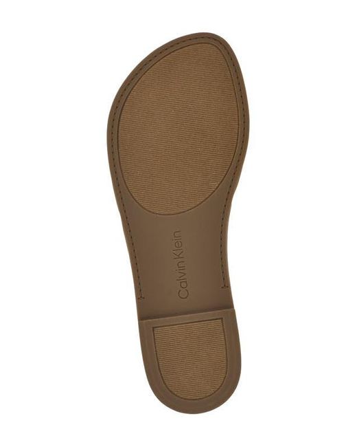 Calvin Klein White Kacian Slide Sandal