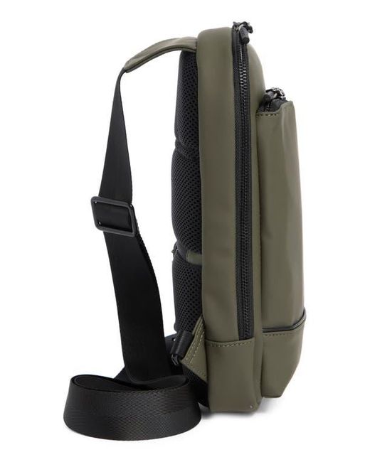 Bonobos Green Rubberized Sling Backpack for men