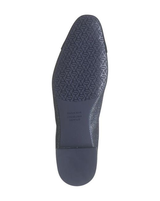 Stuart Weitzman Blue Sleek Bow Flat