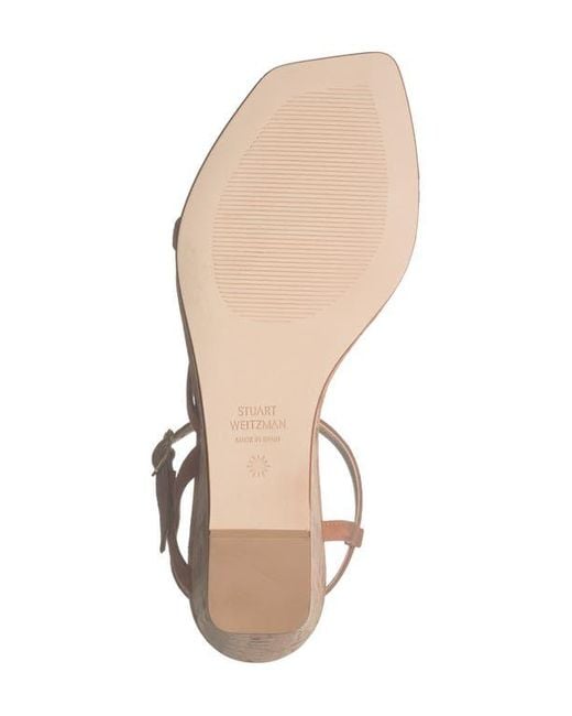 Stuart Weitzman Metallic Oasis 50 Wedge Sandal