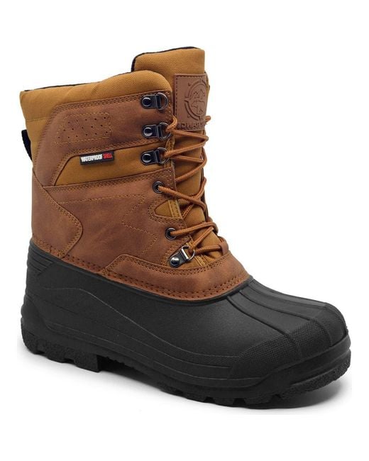 Polar Range Brown Yukon Waterproof Snow Boot for men