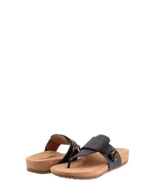 Softwalk® Blue Belize 2.0 T-Strap Sandal