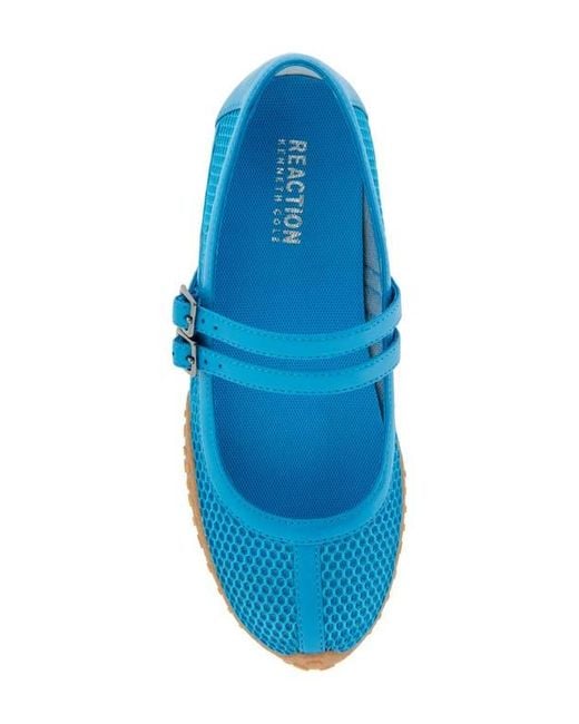 Kenneth Cole Blue Violeta Mary Jane Flat
