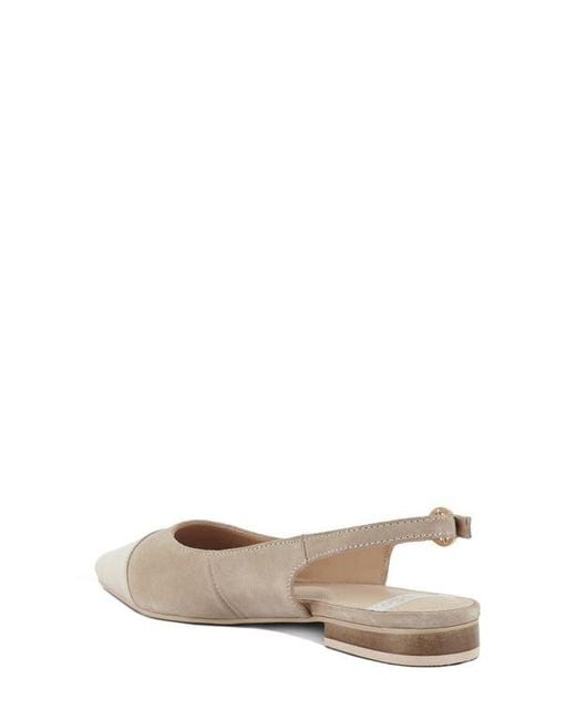 Rag & Co Natural Uwaha Slingback Flat