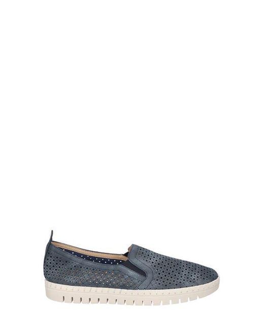 Easy Street Blue Fresh Perforated Slip-On Sandal