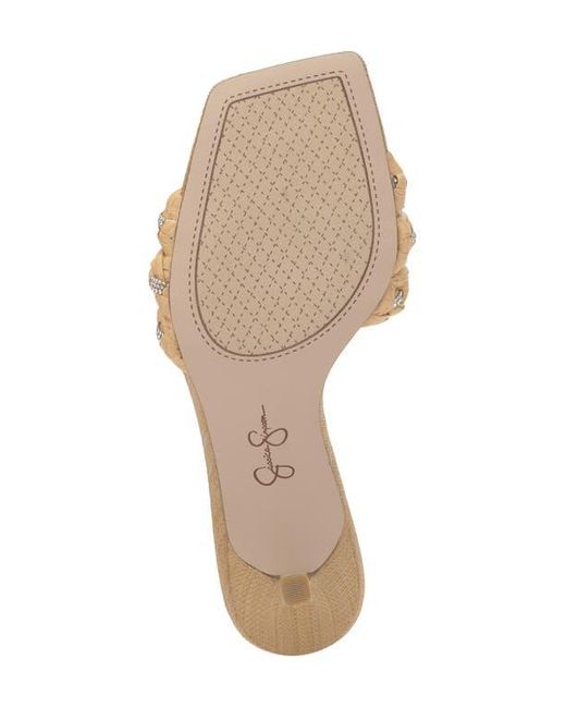 Jessica Simpson Natural Kasova Slide Sandal