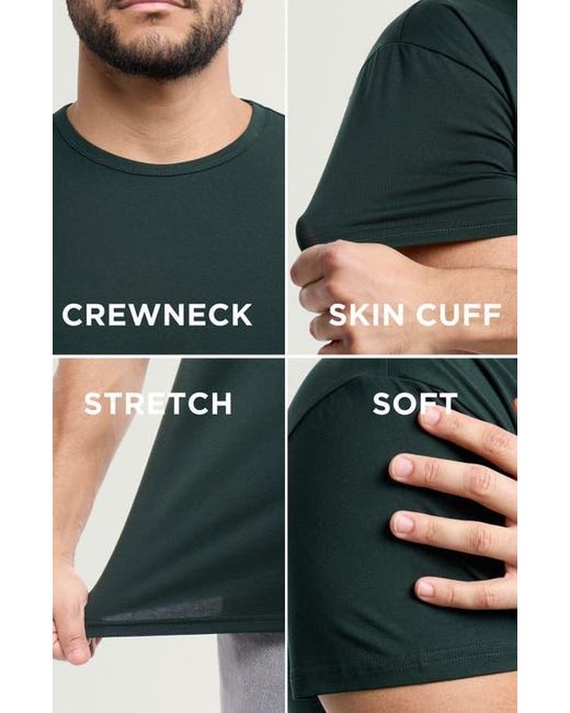 Xray Jeans Green Flex Crewneck T-Shirt for men