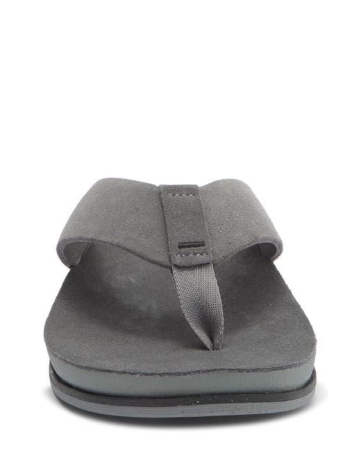 Reef Gray Ojai Suede Flip Flop for men