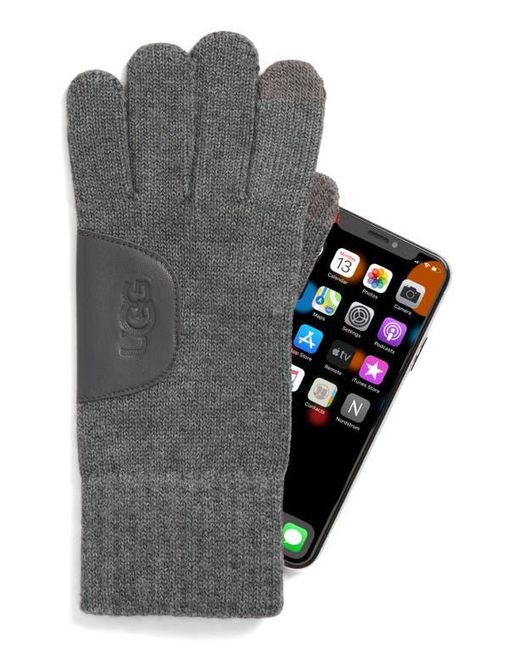 Ugg Gray Knit Gloves for men
