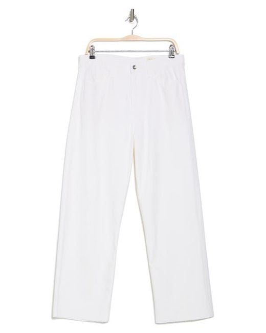 Rag & Bone White Cloud Lori Raw Hem Jeans