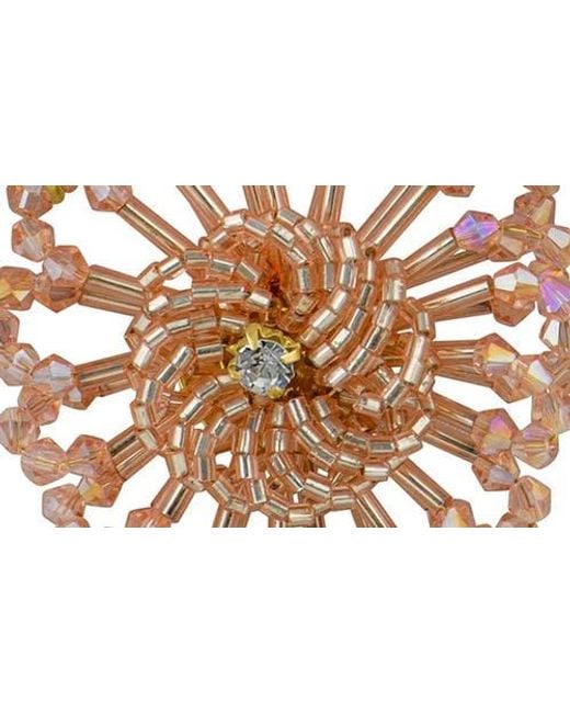 Jardin Metallic Beaded Floral Frontal Necklace